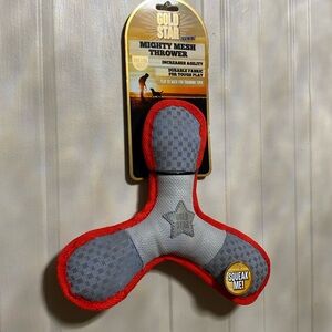 - Gold Star Mighty Mesh Thrower ~ A ~ Dog Toy With Squeaker